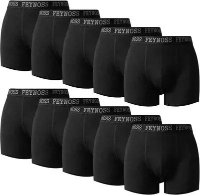 Produktbild von Herren Boxershorts 10er-Pack, Baumwolle, elastischer Bund, für Sport