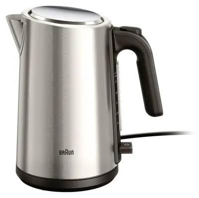 Productafbeelding van Braun WK 5200, 1,7 liter, 2200 watt, roestvrij staal, zwart, roestvrij staal, draadloos