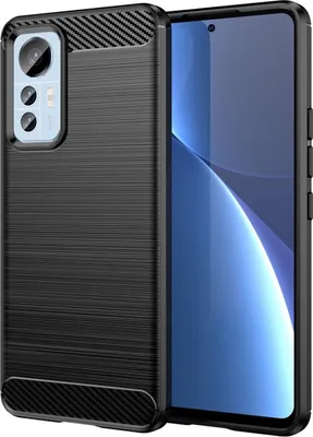 Produktbild von Hülle für Xiaomi 12 Lite 5G Handyhülle Silikon Case  Bumper Carbonfarben