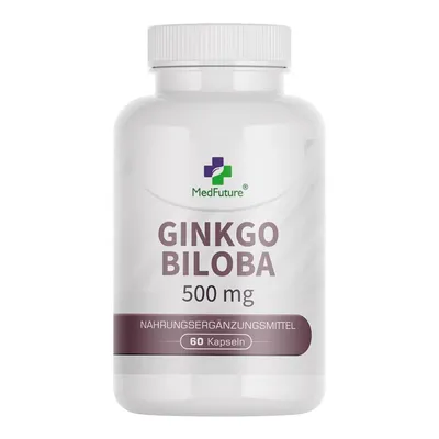 Produktbild von Ginkgo Biloba 500 mg 60 Kapseln Gedächtnis und Konzentration