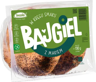 BAJGLE Z MAKIEM BEZGLUTENOWE (2 szt.) 190 g - INCOLA