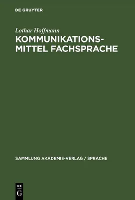 Produktbild von Kommunikationsmittel Fachsprache