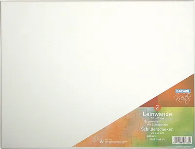 Produktbild von 2 Leinwände bespannte Keilrahmen Leinwand 30x40cm