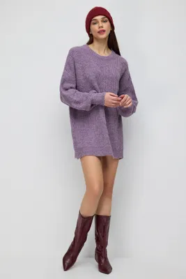 Produktbild von Oversize-Strickpullover, Purple, S