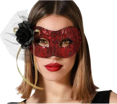 Image de Masque Atosa Rouge Rouge Taille unique