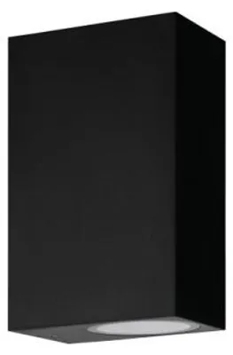 Image de EGLO 74023 Applique murale d'extérieur/2 GU10 NOIR ÉCQUILIBRE 'SCOGLIERA-E