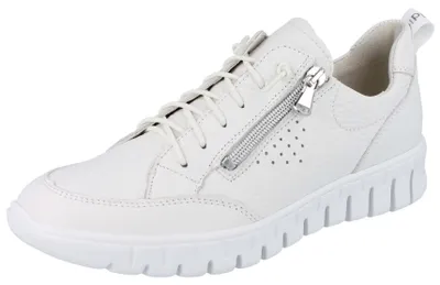 Produktbild von WALDLÄUFER H-Birdy Damen Schlupf Sneaker weiß genarbtes Glattleder - Größe: UK 8
