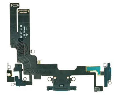 Produktbild von Apple iPhone 14 Lade Anschluss Buchse Eingang Mikrofon Flex Kabel Schwarz