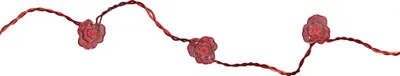 Produktbild von Best Season LED-Lichterkette "Viola-Battery"10tlg. 10 rote Blüten, rote LED, batteriebet., ca.1,35 m, 726-18