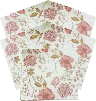 Produktbild von 100 Stück Servietten Papierservietten 33 x 33cm Cocktailservietten Tischdeko für Hochzeit Brautdusche Party