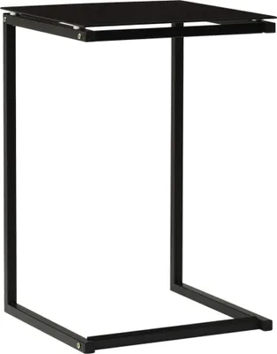 Produktbild von "2024"Modernen Beistelltisch Schwarz 40x40x60 cm Hartglas Design Konsolentische 3288121