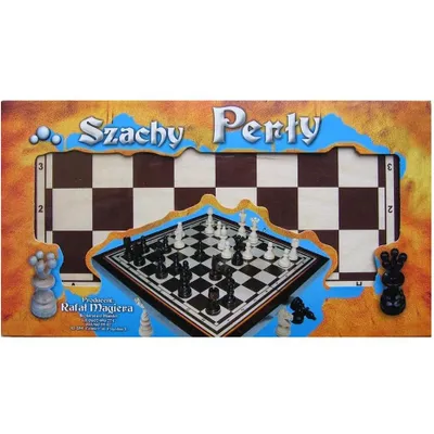Produktbild von Szachy perłowe drewniane klasyczne gra strategiczna