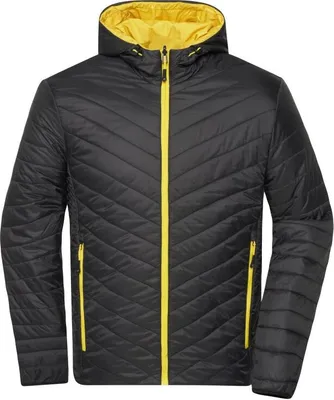 Produktbild von Men's Lightweight Jacket black/yellow, Gr. M