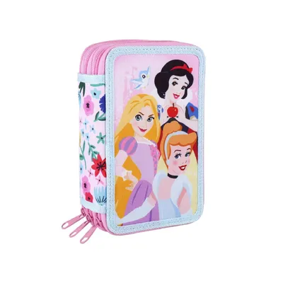 Image de Plumier avec accessoires 3 niveaux Princesses 2700000401