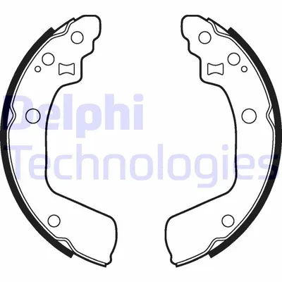 Produktbild von DELPHI Bremsbackensatz Trommelbremse Hinten für SUZUKI SWIFT III (MZ, EZ) 200mm LS2046