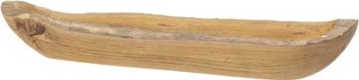 Produktbild von Bloomingville Tablett Teak Holz UNIKAT Holzschale Holztablett Deko Schale 36 cm