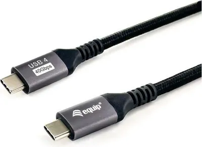Obrázok produktu pre Equip 128383, 2 m, USB C, USB C, USB4 Gen 3x2, 40 Gbit/s, Čierna