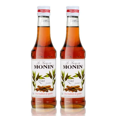 Produktbild von 2x Monin Zimt Sirup, 250 ml Flasche