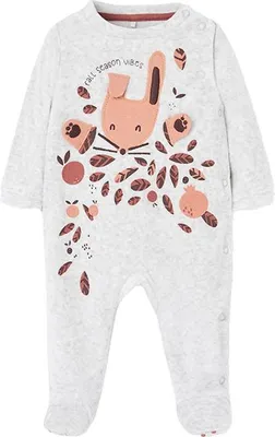 Produktbild von Boboli Velour Strampler Grau 3 Months Grau 3 Months