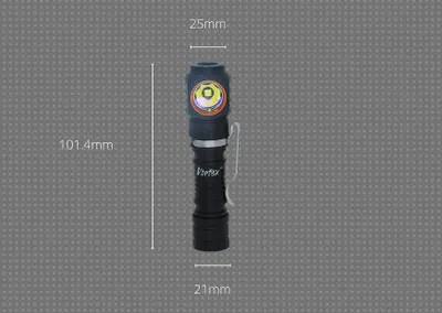 2-in-1 Arbeits- und Stirnlampe, 600 Lumen, wiederaufladbar, mit Magnetfuß