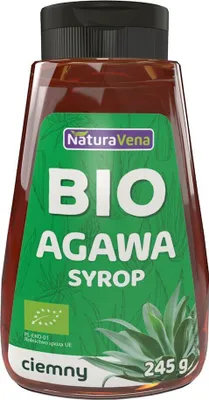 Zdjęcie produktu dla SYROP Z AGAWY CIEMNY245 g - NATURAVENA