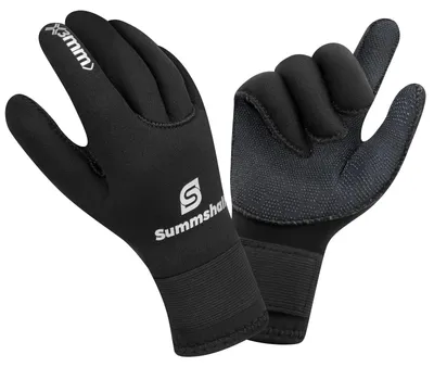Immagine prodotto di Guanti in neoprene da 3 mm, antiscivolo, con polsino elastico, ideali per sport acquatici
