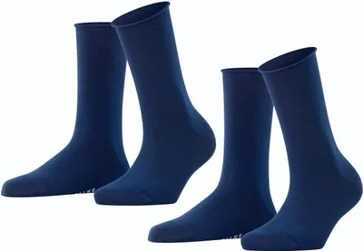 Produktbild von 2er Pack FALKE Happy Socken Damen royal blue 39-42