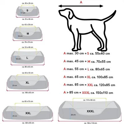 Produktbild von BedDog Hundebett Mimi, Hundesofa aus Cordura, waschbar, M, braun-beige mit Pfoten