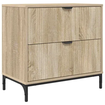 Zdjęcie produktu dla Stolik nocny z szufladą dąb sonoma 63.5 x 36 x 61 cm