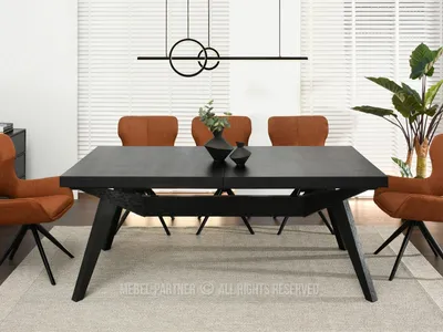 Obrázok produktu pre Rozkladací jedálenský stôl 200(300)x100 KABUDAL - čierny