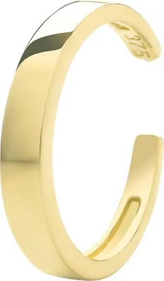 Produktbild von Modische 9 Karat (375) Gold Damen - Einzel Knorpel Creole - 10mm*2mm; TRS26271