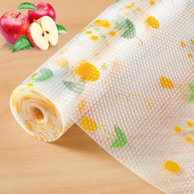 Produktbild von Rutschfeste Küchenschubladenauflage mit Blumenmuster, 60 cm