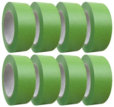 Obrázek produktu pro 8 rolí jemné krepové pásky Profi+ zelené 38 mm x 50 m