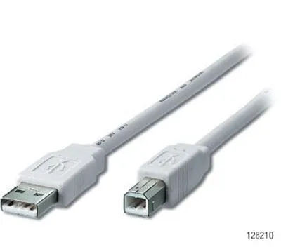 Immagine prodotto di Equip USB Kabel 2.0 A-B 480Mbps St/St 1.80m silber Polybeutel