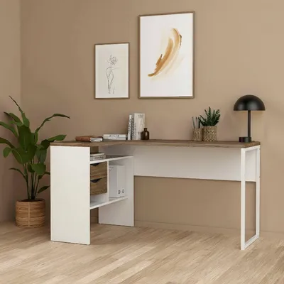 Produktbild von Schreibtisch - Walnussbraun 81x145,1x76,8h cm