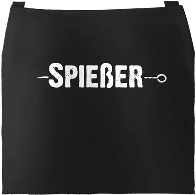 Produktbild von Grill-Schürze für Männer Spießer Grillen Moonworks® schwarz unisize