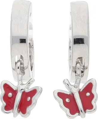Produktbild von JuwelmaLux Kinder Ohrringe Creolen Schmetterling Silber 925 JL10-06-2501