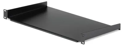 Productafbeelding van StarTech.com Serverrek legplank, 1 HE - 25 cm diep - staal - rack - kast - zwart - 1U - 25,4 cm (10")