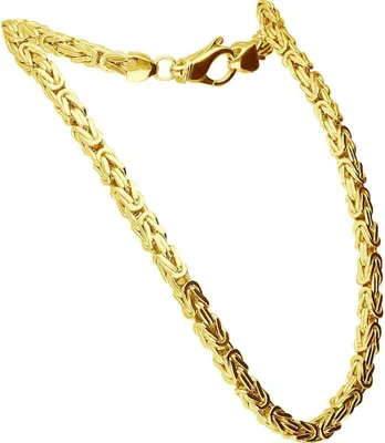 Produktbild von Halskette 925er Silber Königskette rhodiniert / vergoldet Gold Länge: 60cm | Stärke: 6mm