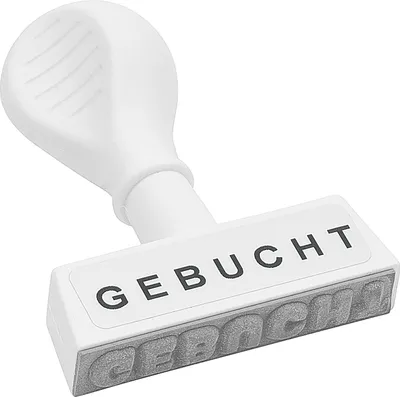 Produktbild von WEDO Stempel - Standardtext - GEBUCHT - ohne