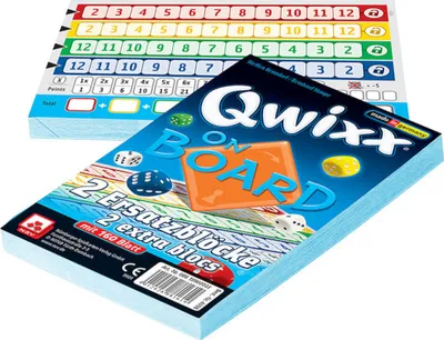 Produktbild von Nürnberger-Spielkarten-Verlag GmbH 4098 Qwixx On Board Zusatzblöcker (2er)
