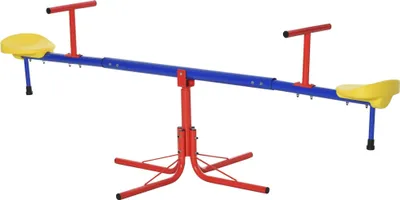 Productafbeelding van Kinderwiebelstoel - Tuinmodel - 360° draaibaar - Basis met 4 stangen en een stopmechanisme - 182x77x43 cm - Meerdere kleuren
