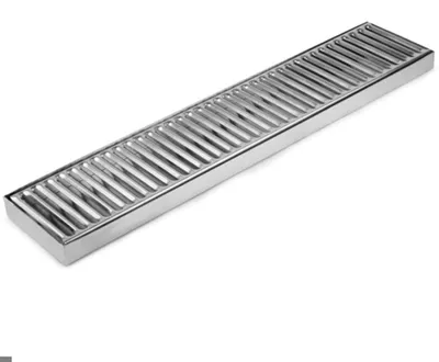 Edelstahl-Auffangschale 50x10 cm, Tropfblech für Bar