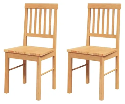 Produktbild von Esszimmerstühle mit Kissen 2 Stück aus Gummibaum-Massivholz, Küchenstuhl, Beistellstuhl, Essstuhl, Wohnzimmerstuhl, Restaurantstuhl