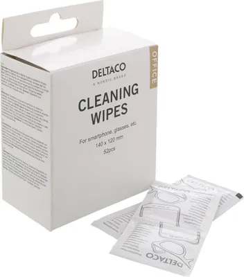 Produktbild von Deltaco Office Reinigungstücher für Smartphone, Kamera