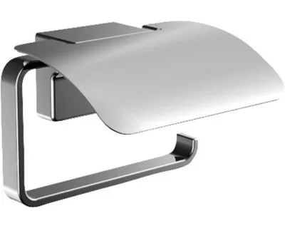 Produktbild von Papierrollenhalter mit Deckel Emco Cue chrom 320000100