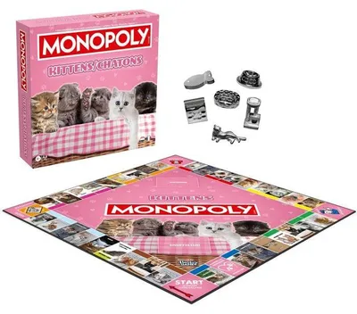 Image de MONOPOLY - Chatons - Jeu de société - WINNING MOVES - 2 a 6 joueurs - Des 8 ans
