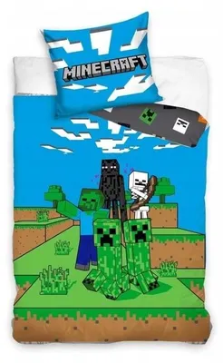 Produktbild von Carbotex Minecraft Wendebettwäsche 160x200 Minecraft Charaktere