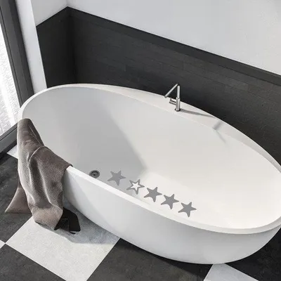 Immagine prodotto di 24 adesivi antiscivolo a forma di stella per vasca da bagno e doccia