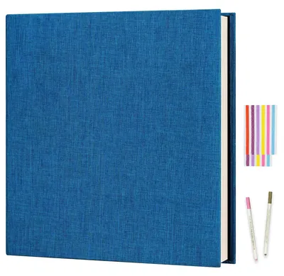 Produktbild von Fotoalbum selbstklebend 10x15 27x28cm 40 Seiten Blau